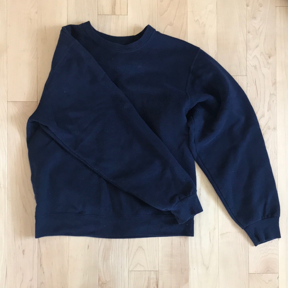 Fruit of The Loom Navy Crew Neck Sweatshirt